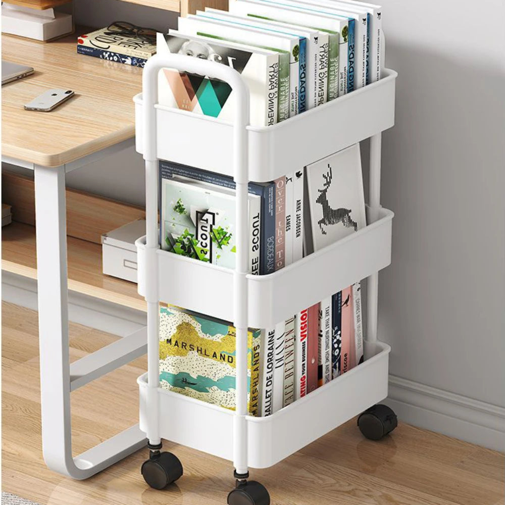 Mobile Bookshelf Trolley