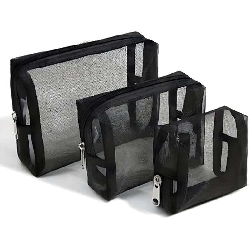 Mesh Clear Cosmetic Bags