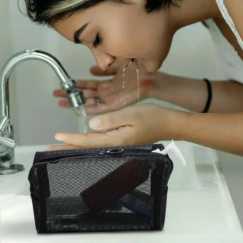 Mesh Clear Cosmetic Bags