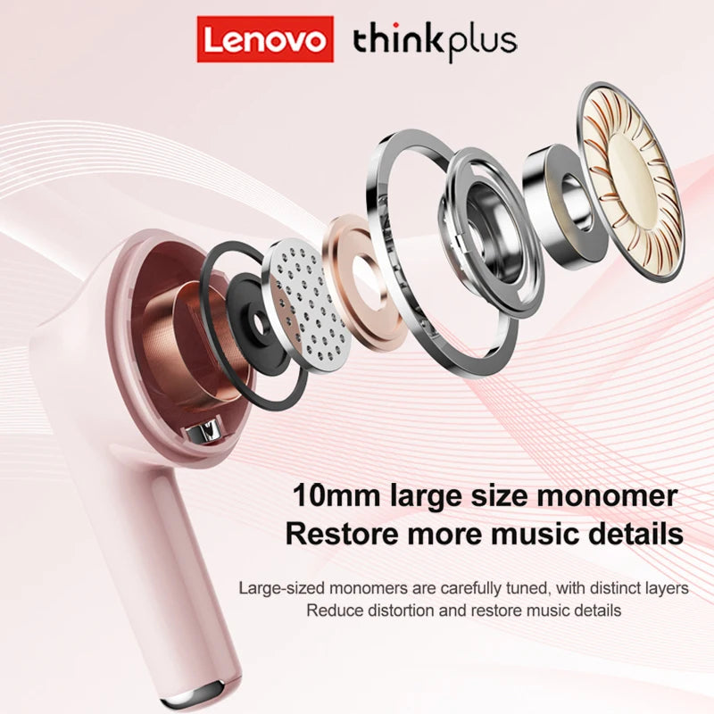 Original Lenovo Headphones Wireless Bluetooth