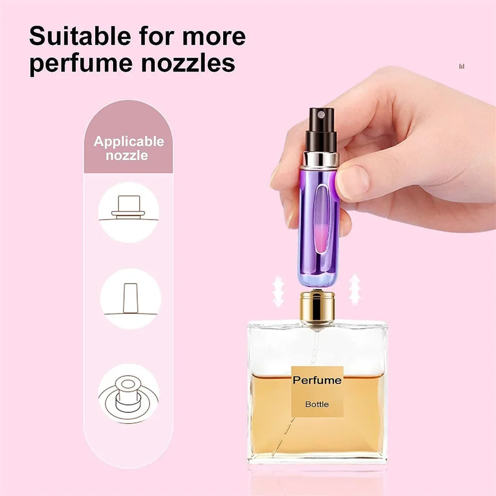 Portable Perfume Atomizer Container Bottle