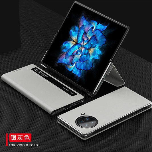 For vivo X Fold side window smart leather case