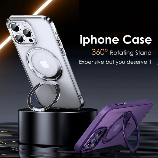 Magnetic 360°Rotation Stand Phone Case