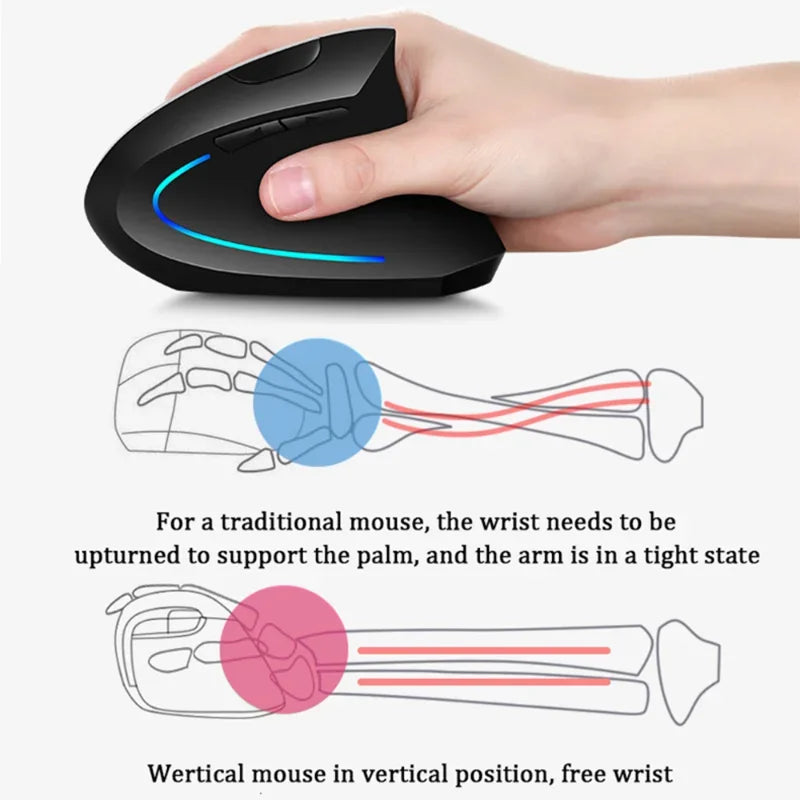 JSY-5 2.4G USB Dual Side Scroll Wheel Mouse