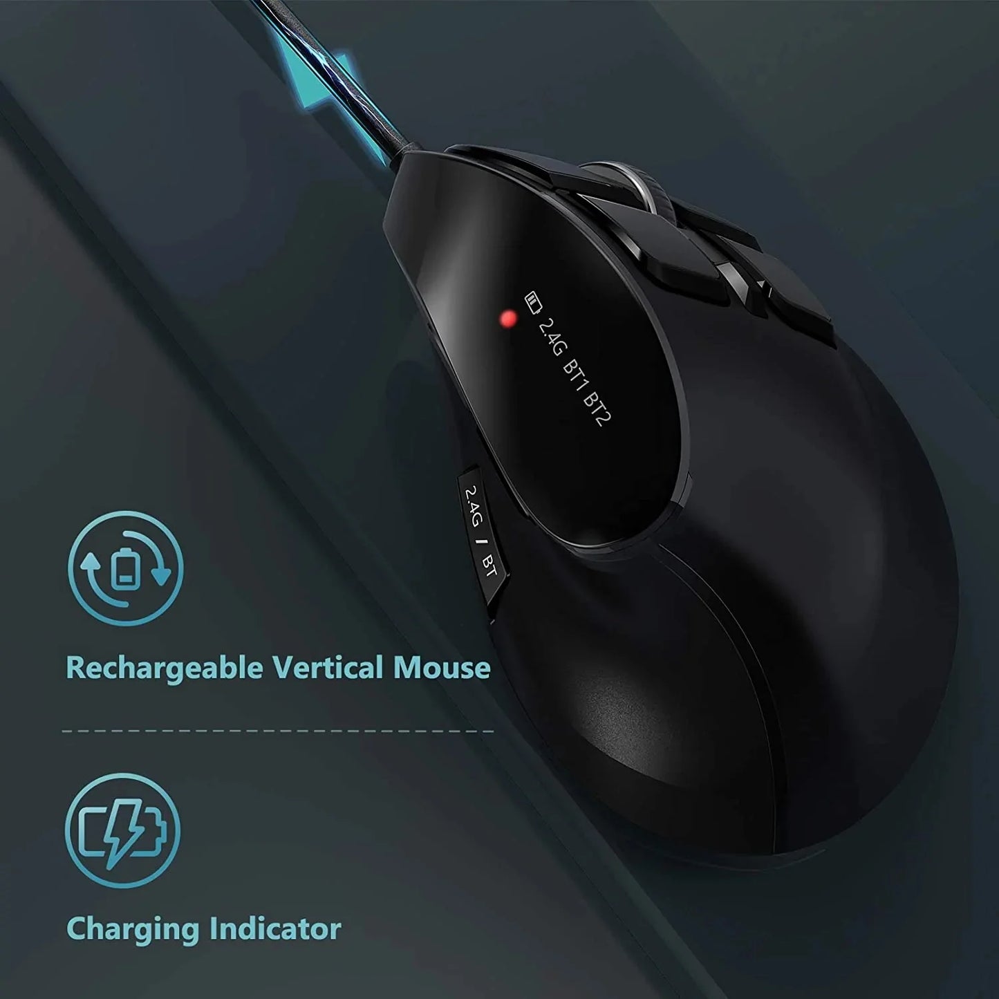 Seenda Vertical Wireless Bluetooth Mouse