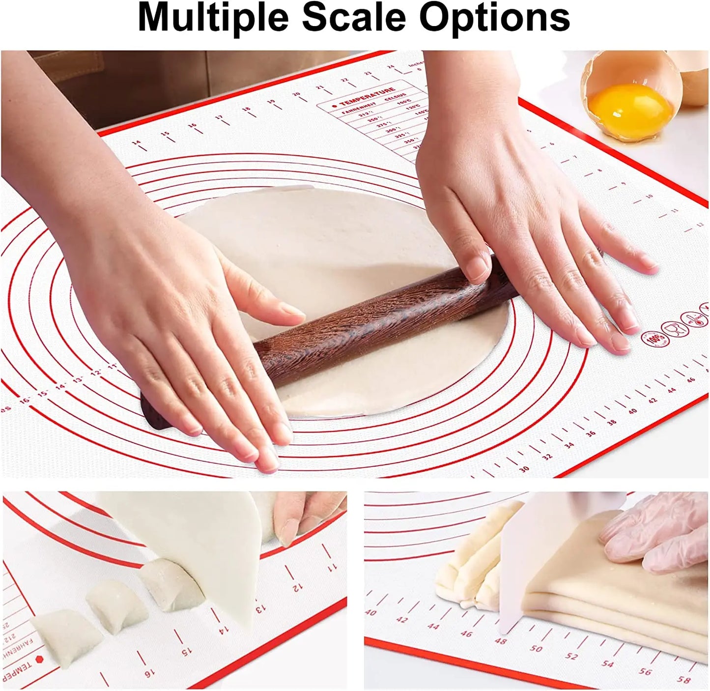 UNTIOR Silicone Baking Mat Kneading Pad