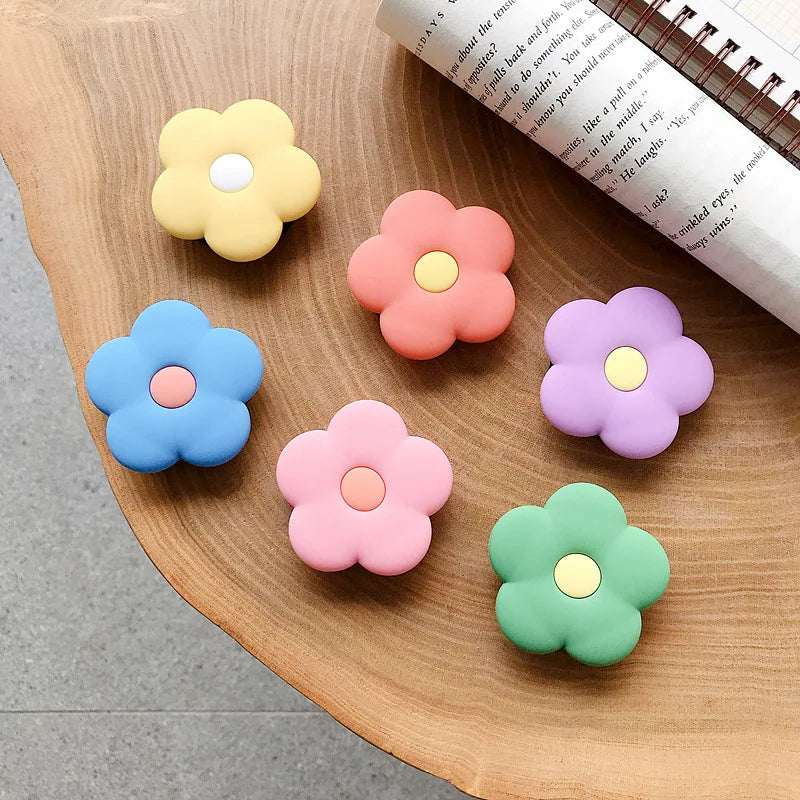 Ins Cute Colorful Flowers Foldable Mobile Phone Stand Holder